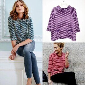 Boden Jersey Mock Neck Top